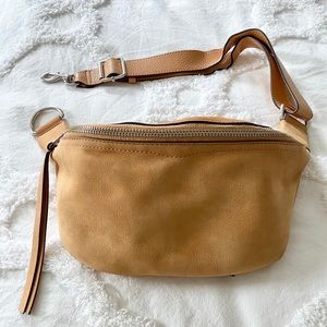 Rebecca Minkoff Suede Fanny Pack - Honey